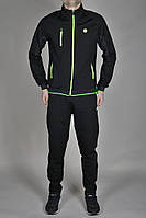 Чоловічий спортивний костюм MXC (0055-1) виробництво Туреччина, осінній весняний, Чорний
