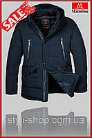 Тепла зимова чоловіча куртка Malidinu (702-1), куртки чоловічі, спортивна чоловіча куртка, Темно синій