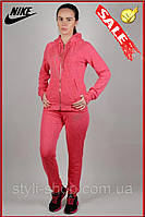 Жіночий модний трикотажний костюм Nike (Найк) (0413-4) спортивні костюми, Корал