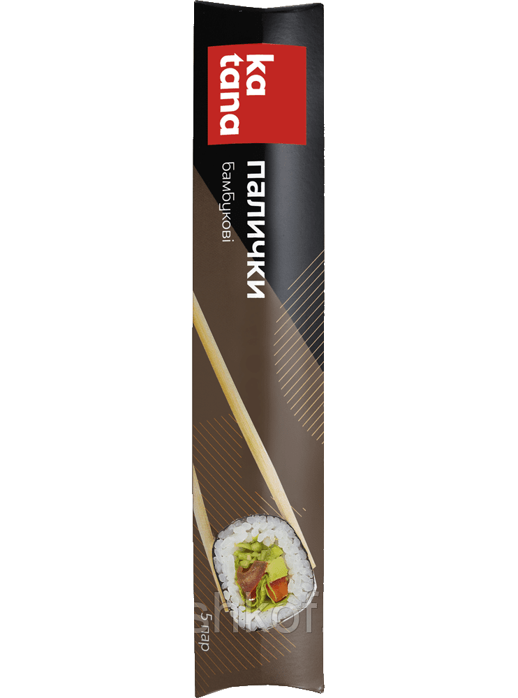 Палички бамбукові Katana для суші 5 пар.