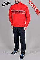Чоловічий спортивний костюм Nike (Найк) Athletic Dep (1758), плащівка, Туреччина, весняний осінній, Червоний