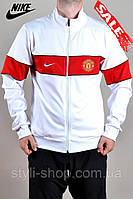 Чоловіча спортивна кофта Nike (Найк) Manchester United. (8500-3), світшот, толстовка,  ,  , Білий