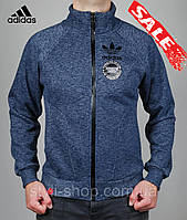 Чоловіча зимова спортивна кофта Adidas (Адідас) Porsche Design (PD2016-3), світшот, толстовка, Синій, Меланж