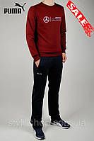 Чоловічий теплий спортивний костюм Pm (1535-3), Туреччина, весняний осінній, Бордовий