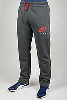 Мужские теплые спортивные брюки Nike (Найк) (z0510-1), трикотажные спортивные штаны, зима, Антрамеланж