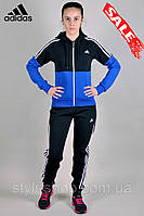 Жіночий зимовий спортивний трикотажний костюм Adidas (Адідас) Зима (1122-3), Туреччина, спортивні костюми