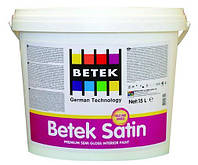 Краска Betek Satin, 15л., полуматовая моющаяся