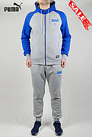 Чоловічий трикотажний спортивний костюм Pm (1856-3), весняний осінній, Світло сірий