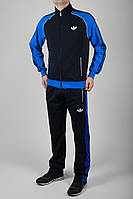 Чоловічий спортивний костюм Adidas (Адідас) (1226-1), Туреччина, весняний осінній, Темно синій
