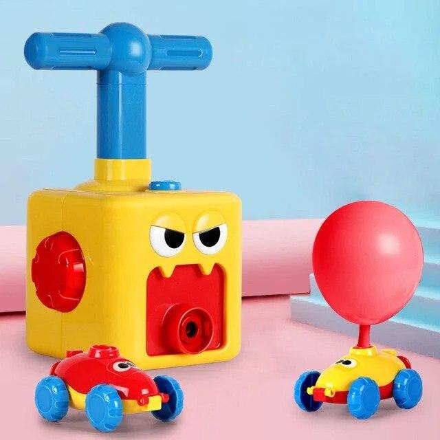Аеромобіль balloon car машинка з кулькою Aerodynamics Reaction FORCE Printciple menu Інтерактивна іграшка