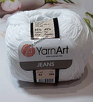 YarnArt Jeans №62-білосніжний