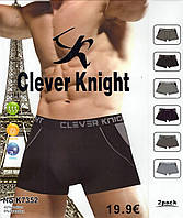 Трусы мужские боксеры хлопок Clever Knight, размеры XL-4XL, 7352