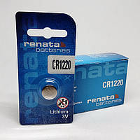 Renata Lithium 3V Батарейка CR1220 Рената, литиевые батарейки 1220