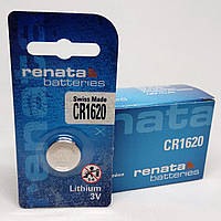 Renata Lithium 3V Батарейка CR1620 Рената, литиевые батарейки 1620