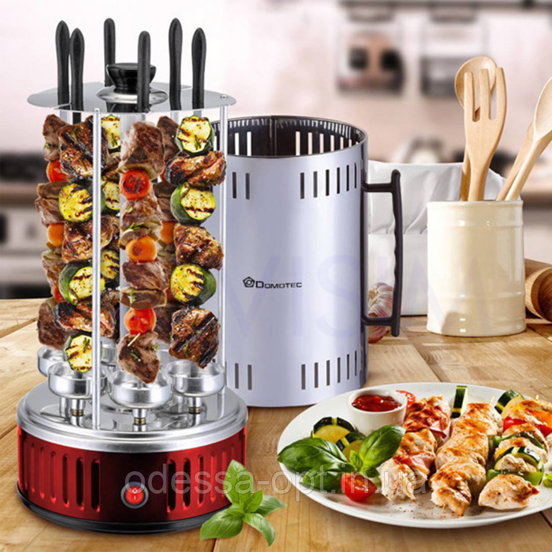 Електрошашличниця Domotec BBQ MS-7783 Червона