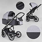 Дитяча коляска 2 в 1 Expander EXEO EX-21002 (1) колір Silver, тканина з водовідштовхувальним просоченням, фото 3