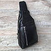 Чоловіча шкіряна сумка слінг Armani, фото 3