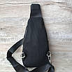 Чоловіча шкіряна сумка слінг Armani, фото 4