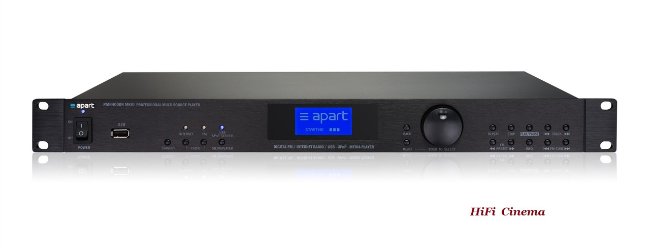 Biamp Apart PMR4000R MKIII мережевий аудіо програвач з Ethernet WiFi Internet Radio Spotify USB