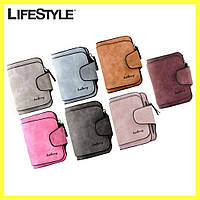Женский замшевый кошелек Baellerry Forever Mini (12х11х2,5 см) / Компактный кошелек из эко-кожи