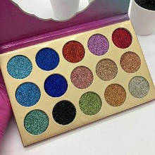 Набір тіней Glitter,15 шт