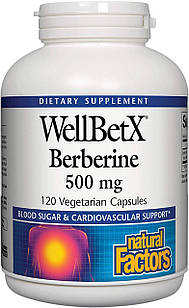 Natural Factors WellBetX Berberine 500 mg 120 капсул
