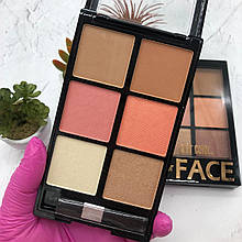 Набір рум'яна + хайлайтер For FACE, тон №1