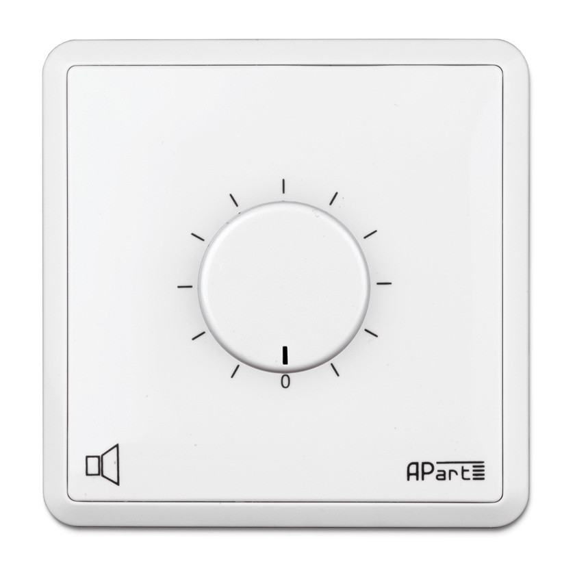 Регулятор гучності Biamp Apart E-VOL40 вбудовується в стіну для акустики 100В потужністю 40Вт