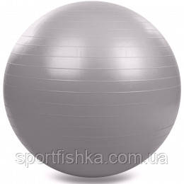 М'яч для фітнесу фітбол діам.75 см гладкий сатин система ABS