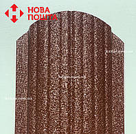 Штакетник матовий коричневий двосторонній RAL 8017, штахет, євроштакет шоколад, паркан із штакета