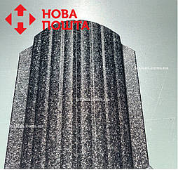 Штахетник матовий сірий двосторонній RAL 7016, штахет, евроштакет, антроцитовый, металевий на паркан