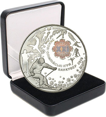 Срібна монета НБУ "XXI зимові Олімпійські ігри" - фото 1 - id-p973417331