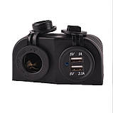 Автоблок 2. USB 2.1+1 прикурювач на рамці-будиночок, фото 2