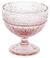 Набор 6 стеклянных креманок Siena Toscana 325мл, розовое стекло | HomeDreams