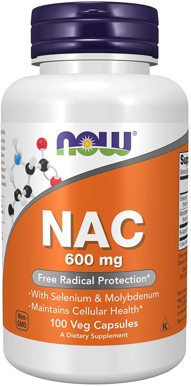 Now Foods NAC 600 mg 100 капсул