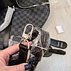 Сумка Louis Vuitton шкіряна,50 см, сіра шахматка, Люкс, фото 6