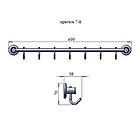 Гачок для халатів 7й з нержавійки, фото 2