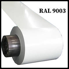 Сталь 0,5 мм листова PE  ⁇  MittalSteel (Польща) RAL 9003