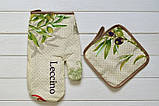 Кухонный набор "Ромашки" 4в1 фартух прихватка перчатка полотенце, фото 2