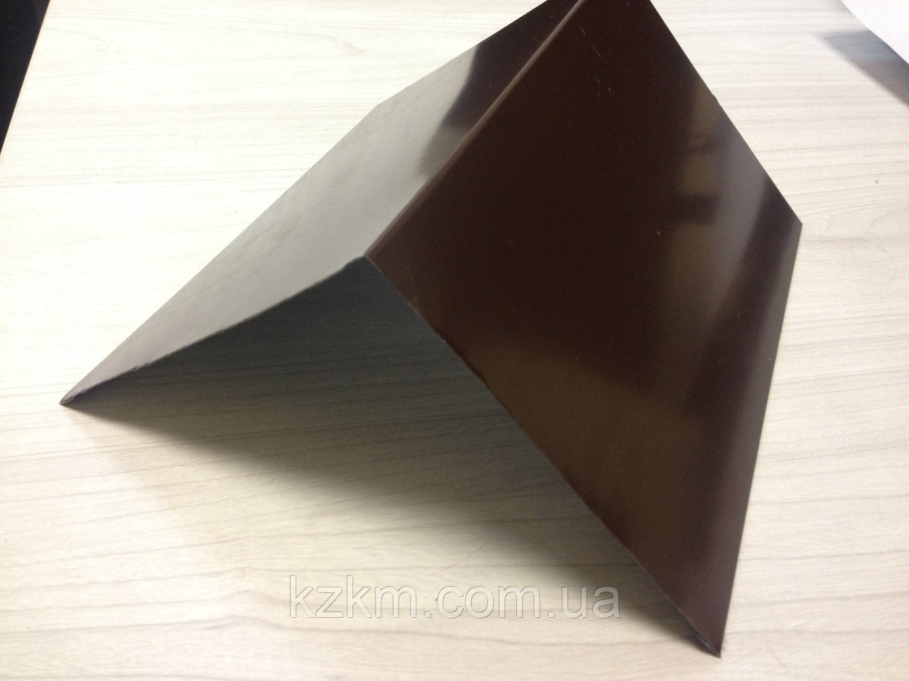 Коник на шиферну покрівлю, коник для шиферу, покрівельний коник з оцинкованої, коник даху, для металочерепиці, фото 1