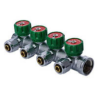 Колектор вентильний з фітингом KP 3/4'x4 виходу (KR.1121-4)