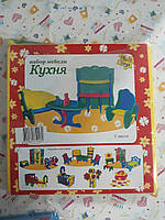 Мягкий конструктор детский пазл 3Д Vladi Toys "Кухня"