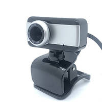 Вебкамера з гарнітурою DC-517, 640p, пласт. корпус, Black/Silver, Box