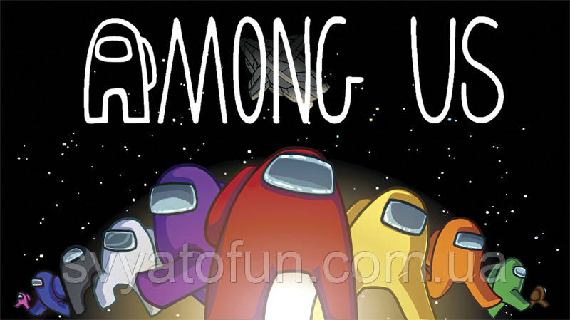 Наклейка на коробку Among US-1 60*34см