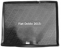 Коврик в багажник для Fiat Doblo II 2010-2021 263кузов, резино-пластиковый (Lada Locker)