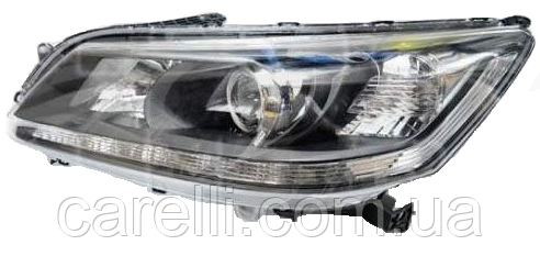 Фара права електро біла вставка +LED для Honda Accord 9 2013-15 SDN EUR/USA