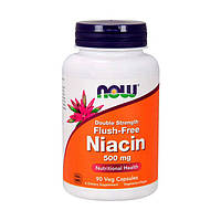 Ниацин (витамин B-3) Now Foods Flush-Free Niacin 500 mg Double Strength (90 veg caps)