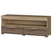 Тумба під телевізор у вітальню з ламінованої ДСП Британія 1200 Еверест Дуб Сонома + Трюфель