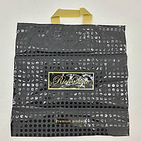 Пакет із петльовою ручкою 40*40 Горох чорний (25 шт.)