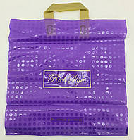 Пакет із петльовою ручкою 40*40 Горох фіолетовий (25 шт.)